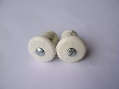 NOS Milremo Screw Type Bar End Plug White Color In Pair A14 Us • $19.99