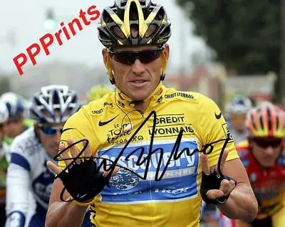 Lance Armstrong Signed Autographed 10x8 Repro Photo Print • £9.99