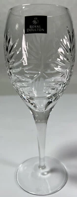 £7.50 • Buy Royal Doulton Cut Crystal White Wine Glass Unknown Pattern - Replacement / Spare