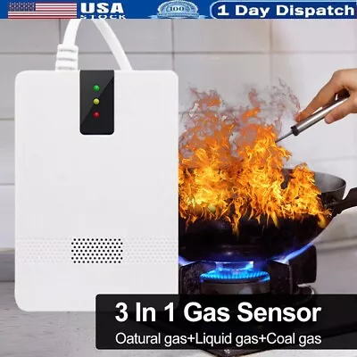 Portable Gas Leak Detector Tester Propane Methane Natural Gas Alarm Sensor Safe • $12.97