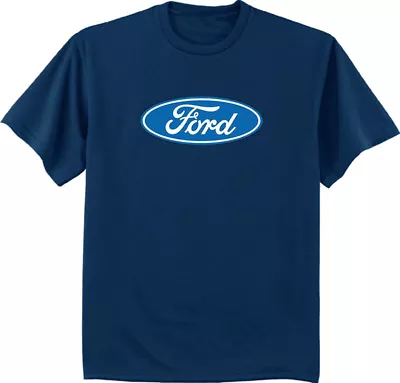 Ford Logo T-shirt For Men Ford Motor Company Mens Tee Ford Mustang Trucks Decal • $18.95