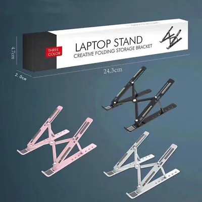 Laptop Stand MacBook Pro Notebook Stand Foldable Aluminium Alloy Tablet S.hf • $4.84