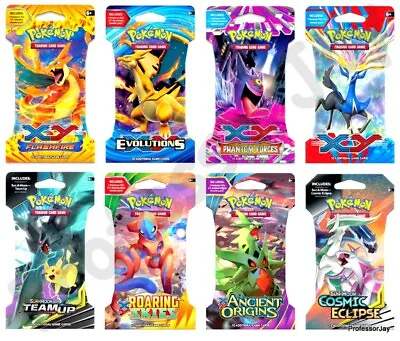 $43.08 • Buy Pokemon Card BRAND NEW FACTORY SEALED BOOSTER BLISTER Packs XY + SM + SWSH TCG