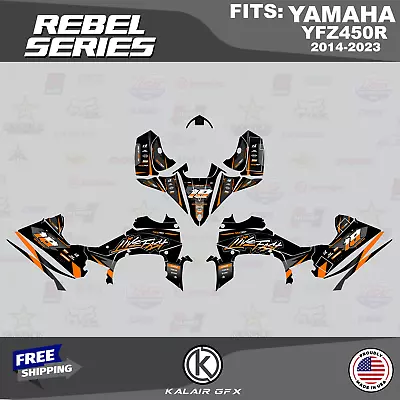 Graphics Kit For Yamaha YFZ450R (2014-2023) Rebel Series - ORANGE • $329.85