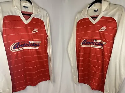 (1)VTG NIKE 1980's Las Vegas Americans SOCCER JERSEY MISL MLS USA NASL SHIRT OG • $259.95