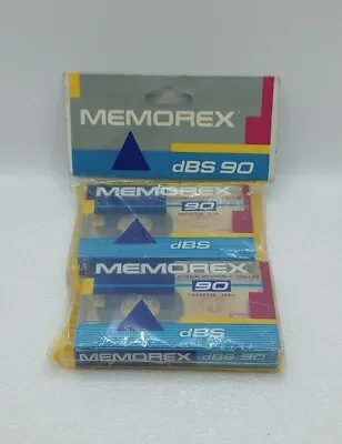 Memorex DBS 90 135m Normal Position Blank Cassette Tapes Set Of 2 *New Old Stock • $8.99