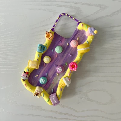 $30 • Buy Sweets Candy Decoden Phone Case Handmade Diy