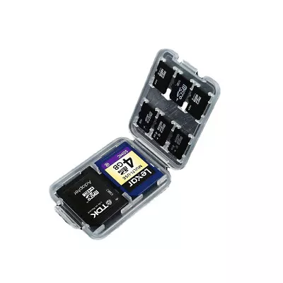 8 Slot Micro SD TF Memory Card Case Holder Waterproof Hard Protector Storage Box • $5.80