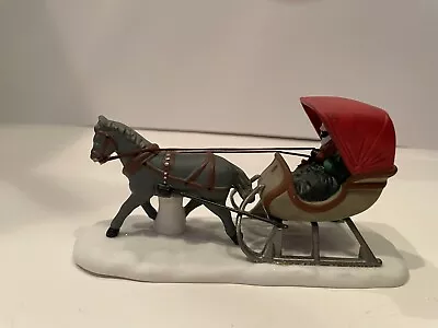 Dept 56 Heritage Village Collection  One Horse Open Sleigh  #5982-0 Retired • $17.40