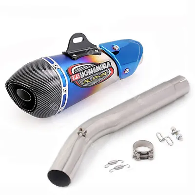 For Suzuki GSXR1000 2005-2006 Slip On Exhaust Modified System Blue Muffler Tips • $154.79