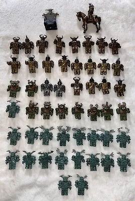 Mega Bloks Dragon Krystal Wars Knights Shields Weapons Horse Figures Lot  • $69.99