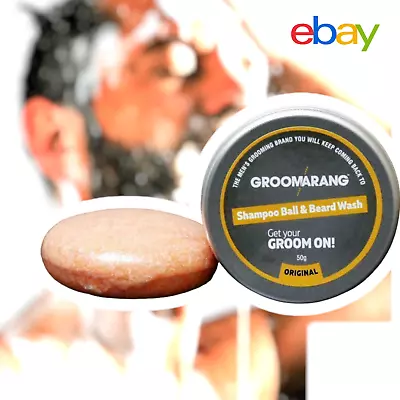 Mens Beard Wash Shampoo Cleanse Moisturise Nourish Your Facial Hair Grey Hair • £6.70