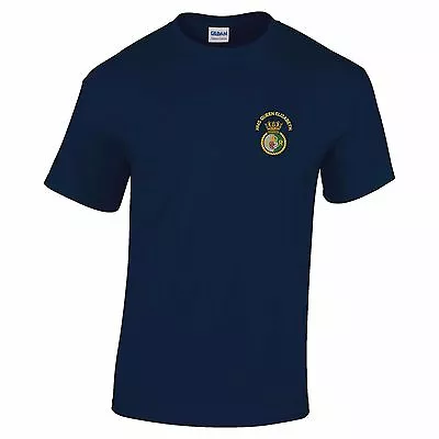 OFFICIAL HMS Queen Elizabeth Embroidered 100% Cotton T-Shirt • £18.95