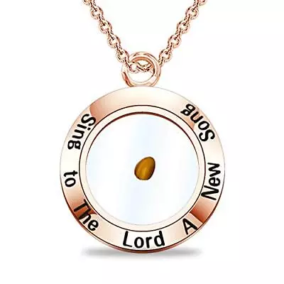 Mustard Seed Faith Necklace W/ Bible Verse Inscription Christian Pendant Jewelry • $18.99