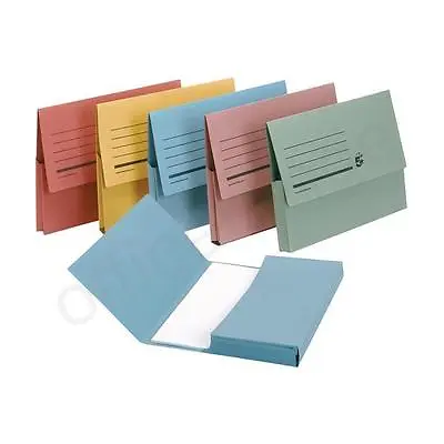 10 X A4 CARDBOARD-ENVELOPE-FILING-DOCUMENT-WALLET-FOLDERS 24.3 X 32.5cm 285gsm • £7.20