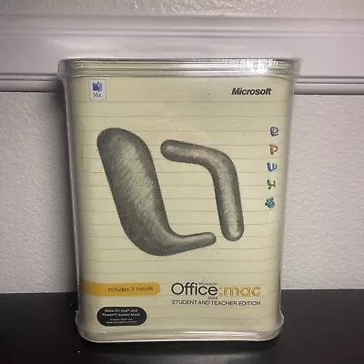 Microsoft Office 2004 For Mac Student And Teacher BD6-00001 Brand New Sealed NOS • $45