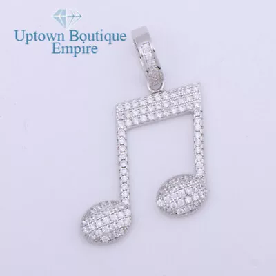 Music Quarter Note Symbol Men Women's 925 Sterling Silver Pendant Charm*DD • $21.99