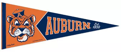 AUBURN TIGERS Retro-1960s-Style NCAA Premium Felt Collectors PENNANT • $16.19