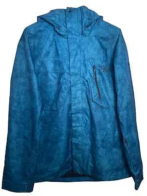 Mountain Hardwear Sz L Mens Dry Q Recco Shell Ski Snowboard Jacket Blue • $49.99