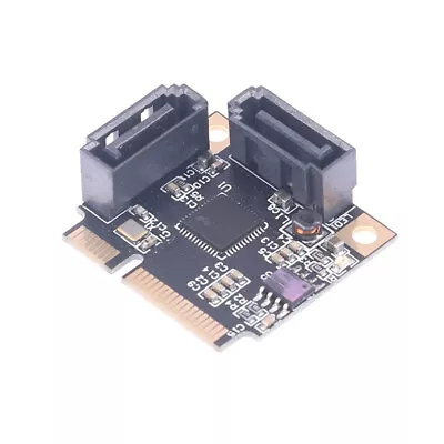 H1111Z Add On Cards Mini PCI-E PCI Express To 2 Ports SATA 3.0 Converter SSD  Hu • $5.40