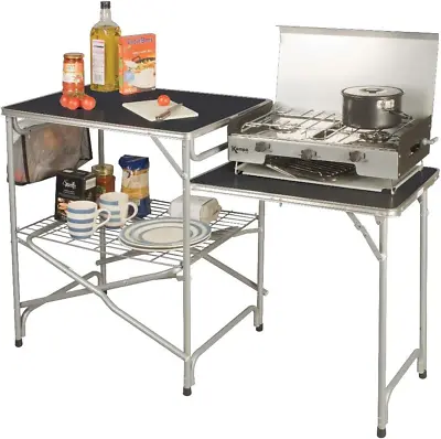 Kampa Dometic Colonel Field Camping Kitchen Pitch Cooking Station Table Stand • £73.99