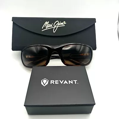 USED Maui Jim H103-10 Stingray Tortoise Frame W/ NEW Revant Brown Polarized Lens • $89.99