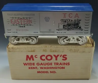 McCOY'S TRAIN 1974 EASTERN ASSOCIATION TCA CONVENTION BOX CAR STANDARD GAUGE NIB • $107.83