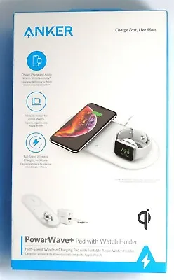 Anker PowerWave+ Qi Wireless Charging Pad For IPhone 15/14/13/12/11+Apple Watch • $13.98