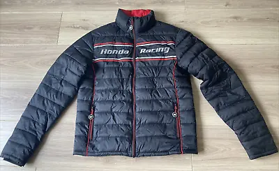 Honda Racing Padded Jacket Size Xs Black With Red Lining Vgc • £39.99