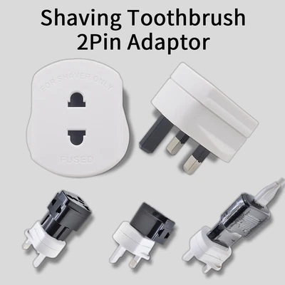 £3.48 • Buy UK 2-Pin To 3-Pin EU European Euro Shaver Adapter Plug Socket Converter Travel