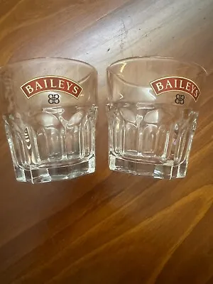New Baileys Original Irish Cream Small Glasses X2 185ml Collectible Barware • $10