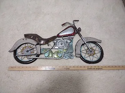 Large Motorcycle Metal Wall Decor~ 3D Art/Sculpture~29  Inch X 16  Inch • $29.99