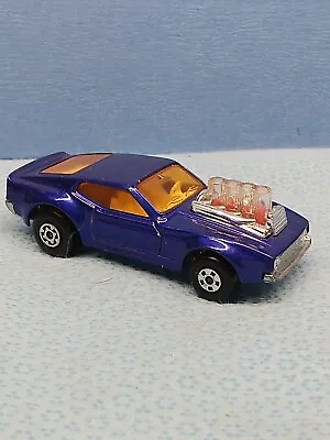 MATCHBOX NO. 10 Blue Ford MUSTANG PISTON POPPER 1973 VINTAGE Diecast Car • $10.77