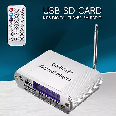 USB SD Card MP3 Digital Player FM Radio Remote Control LED Display Headphone 1u0 • $16.99