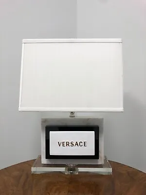 VERSACE Marble And Acrylic Table Lamp • $395