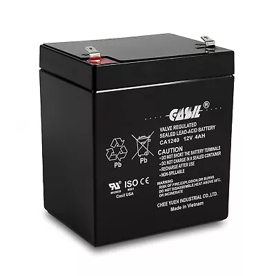 Casil 12v 4ah For SLA Battery Pc1250 Ub1250 Ca1240 Bp5-12 Es4-12 • $21.99