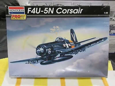 1/48 PRO MODELER F4U-5N Night Fighter Corsair  Monogram 2003 85-5980 • $24.98