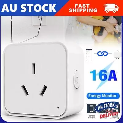 Tuya WiFi/Zigbee 16A Smart AU Socket Plug Voice Control For Alexa Google Home • $20.88