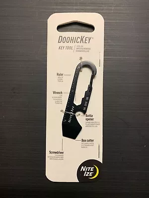 Nite Ize DoohicKey Stainless Steel Keychain Multi-Tool With Clip - Black • $9.25