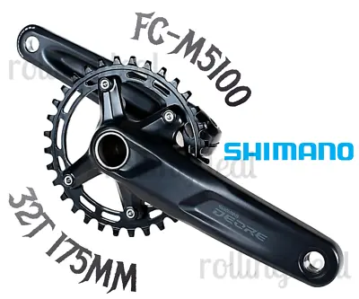 $88.99 • Buy Shiamno Deore FC-M5100-1 32T 175mm 1x10/11-speed Crankset New