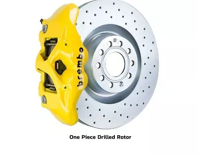 Yellow 4piston Brembo Big Brake Kit For MK6GTI GLI B6PassatCC AudiA38P • $2600