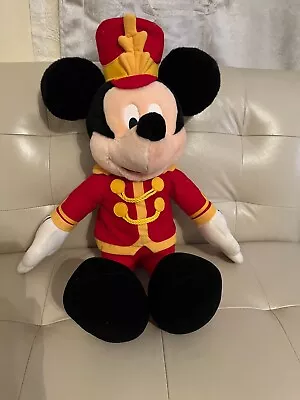 Vintage Disney Macy's Mickey Mouse Band Leader Music Plush 24  Stuffed Animal • $10