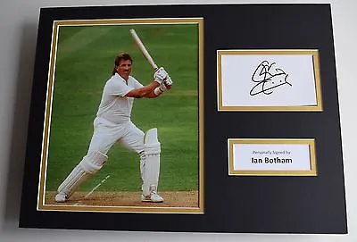 £99.99 • Buy Ian Botham SIGNED Autograph 16x12 Photo Display England Cricket AFTAL & COA