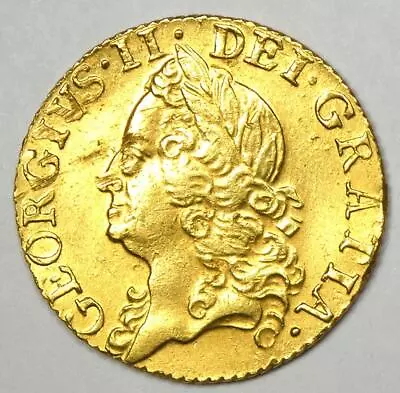 £1066.44 • Buy 1755 Britain George II Gold Half Guinea 1/2G - XF / AU Detail - Rare!
