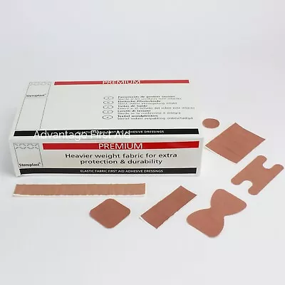 Premium Elastic Fabric First Aid Plasters. Adhesive Wound / Sticking Plaster. • £16.54