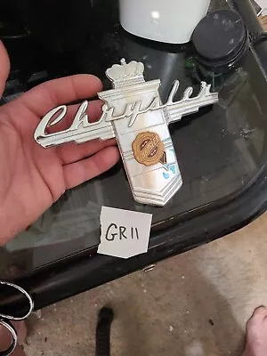 Vintage 1940's Chrysler Emblem Oem Mopar ...bin Gr11 • $56.99