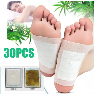 30Pcs Detox Foot Pads Patch Detoxify Toxins Adhesive Help Sleep Keep Fit Gifts • $7.39