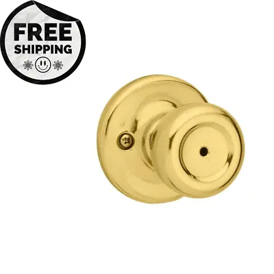 Brass Mobile Home Polished Bed/bath Door Knob With Microban Antimicrobial Tech • $13.39