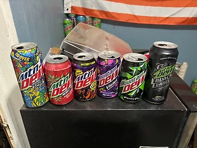 Empty Mtn Dew Violet Voodew 2019 Black Label Cake Smash 12oz 16 Oz Cans • $50