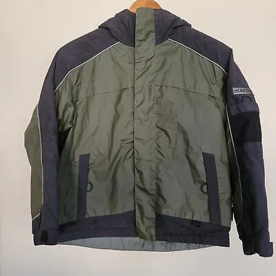 Pacific Trail Boy's Coat Jacket Size M 10/12 Black Green Parka • $18